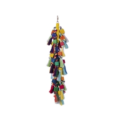 NOBBY: Bird Cage Toy Wood blocks w/ cotton