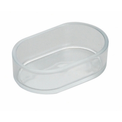 NOBBY: Clear bowl, oval Transparent