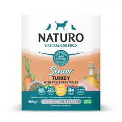 NATURO Tray-SENIOR TURKEY, Rice & Veggies, 400g