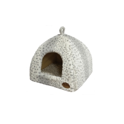 NOBBY: Comfort Bed, Cave-ALANIS Grey-leopard