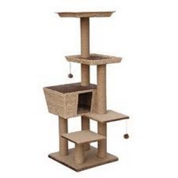 NOBBY: Cat Tree, MOTEGA LIght Brown carpet