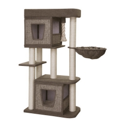 NOBBY: Cat Tree, ZATI Brown linen optics