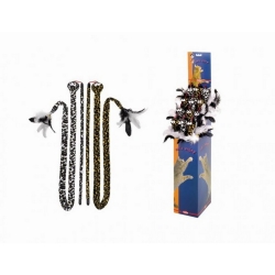 NOBBY DISPLAY: x12, CAT-ROD w/ PLUSH Snake Mixed colors