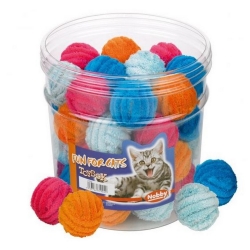NOBBY DISPLAY: CAT toy box, 40pcs plush ball, Red
