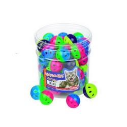 NOBBY DISPLAY: CAT toy box, 42pcs plastic ball, Red