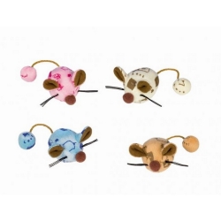 NOBBY: SET: PLUSH, Mouse & CATNIP, x2 Mixed colors