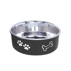 NOBBY: STAINLESS Steel Bowl, FUSION Black