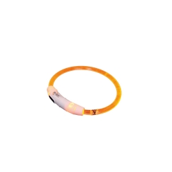 NOBBY: LED Collar VISIBLE trans. Orange