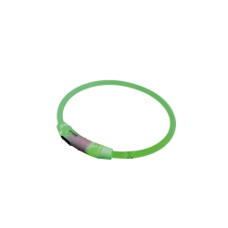NOBBY: LED Collar VISIBLE trans. Green