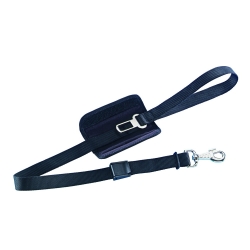 NOBBY: Leash w/ Car Belt Black