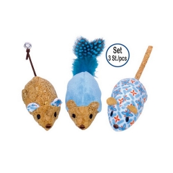 NOBBY: PLUSH Mouse & CATNIP x3 Blue