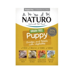 NATURO mini PUPPY CHICKEN, Veggies, 150gr