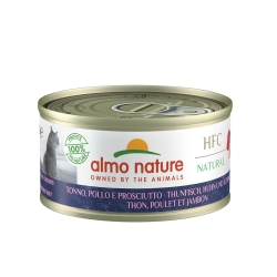 ALMO-NATURAL Tuna, Chicken & Ham, 70g