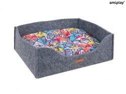 AMIPLAY-Sofa Bed 2 in 1 HYGE Gray