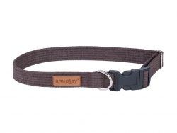 AMIPLAY-Eco Collar COTTON Brown