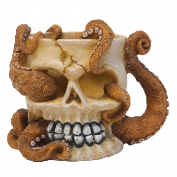NOBBY: Aqua Ornaments SKULL WITH OCTOPUS