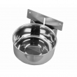 NOBBY: Stainless Bowl w/ Hooks plate