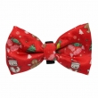 NOBBY+Xmas: BOW TIE flashing, red, 10x6cm