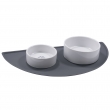 NOBBY: Silicone bowl Mat LUNA grey