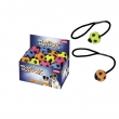 NOBBY-DISPLAY-Rubber foam toy Football w/ rope