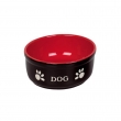 NOBBY-Κεραμικό Μπωλ Σκύλου DOG black/red