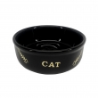 NOBBY: CERAMIC cat basin GOLDEN CAT Black