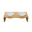 NOBBY: Dog food bar wood elevated ILUS S