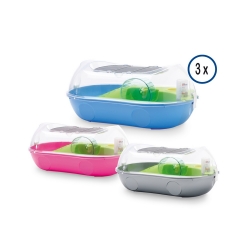 SAVIC-SET-3pcs Κλουβί για Hamster-SPELOS XL ENTRY