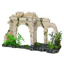 NOBBY: Aqua Ornament, TRI, ARCH BRICK GATE, with Plants