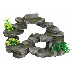 NOBBY: Aqua Ornament, ROCKY ARCH, with Plants