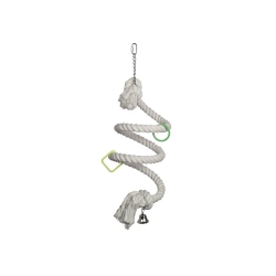 NOBBY: Bird Cage Toy Swing coil White