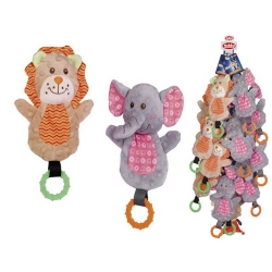 NOBBY: STRIP-PLUSH Lion & Elephant x12