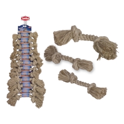 NOBBY DISPLAY: ROPE Toy Sisal-Cotton-Mix, x12 natur