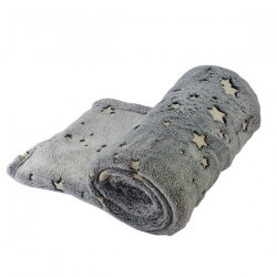 NOBBY+Xmas: Fleece Plaid STARRY SKY 100x150cm