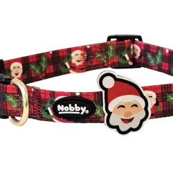 NOBBY+Xmas: Collar SANTA,  M, 30-42cm