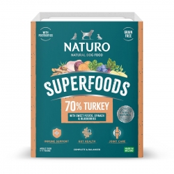 SUPERFOOD: TURKEY, Sweet Potato, Spinach, Blueberry 395g