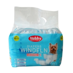 NOBBY: DAIPERS-Female Dogs, x12 XS
