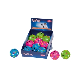 NOBBY DISPLAY: RUBBER, Snack-Ball x9 Mixed colors