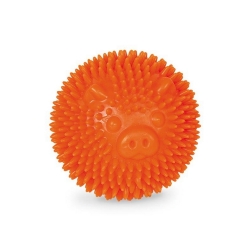 NOBBY: TPR Spiky Ball PIG Orange