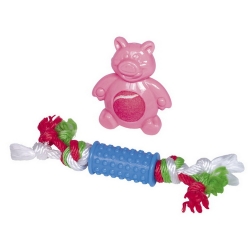 NOBBY: Puppy Set TPR Pink-Blue