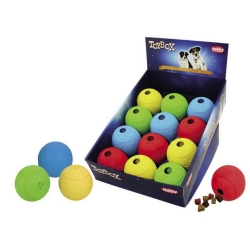 NOBBY DISPLAY: RUBBER, Snack Ball, x12 Mixed colors