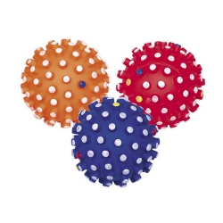 NOBBY: VINYL Ball Classic w/ squeaker & nopps Mixed colors