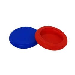 NOBBY: SILICONE Tin Cap Red + Blue