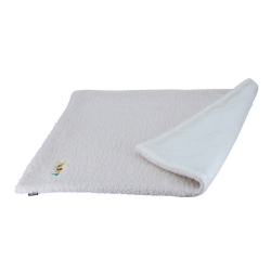 NOBBY: Plaid-Blanket PUPPY Ivory