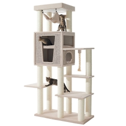 NOBBY: Cat Tree, KASIL Cream linen optic