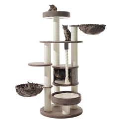 NOBBY: Cat Tree, FIDA Brown linen optic