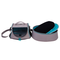 NOBBY: Multifunctional Pet Bag 3 in 1 HAPPY CAT Grey