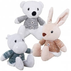 NOBBY+Xmas: DISPLAY 12pcs x Plush animals, 27cm
