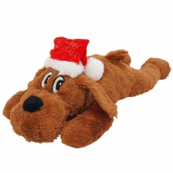 NOBBY+Xmas: Plush DOG brown, 42cm