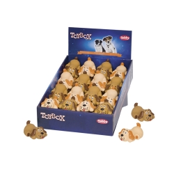 NOBBY DISPLAY: LATEX mini dog, x32 Mixed colors